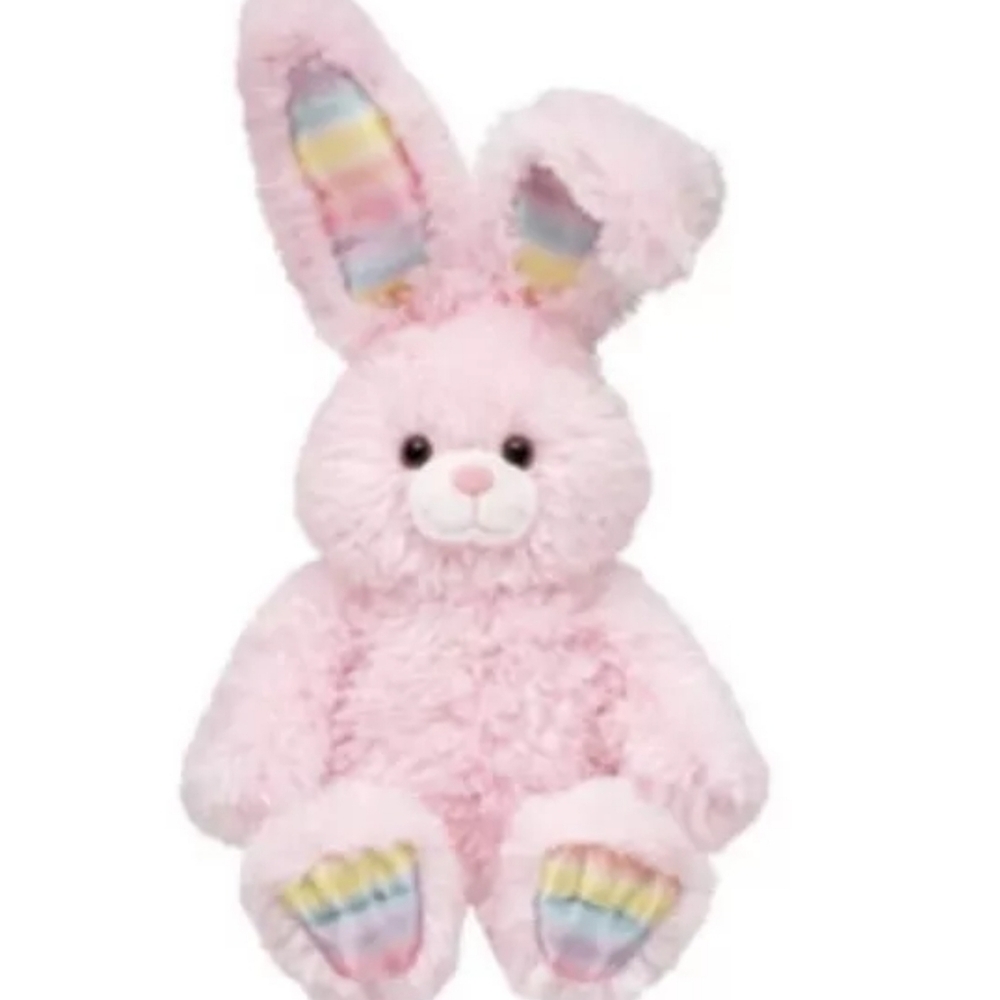 Rare BUILD A BEAR Pink Bunny Rabbit Teddy Bear 16” Plush Soft Toy Pawsome Kids